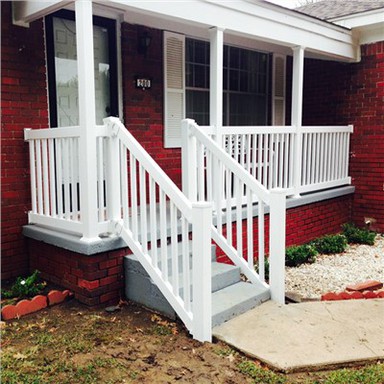 Barandillas de PVC para escalones delanteros