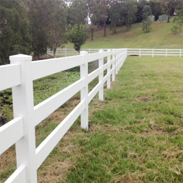Vinyl 3 Rail Farm Fence