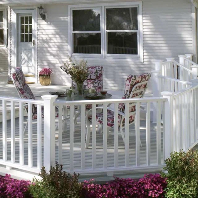 Barandilla de escalera de PVC blanco para casa