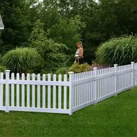 Cercado de piquetes de vinilo