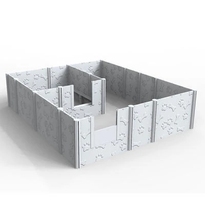 Caja de parto para perros de plástico PVC y vinilo