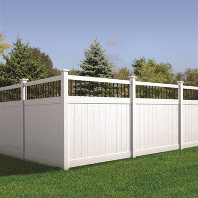 Vinyl Lattice Top Privacy Fence For Yard