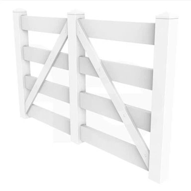 Blanco PVC Valla Rieles